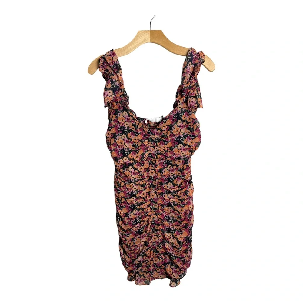 Astr The Label MULTI RUFFLE RUCHED DRESS Size Small NWT - Picture 4 of 12
